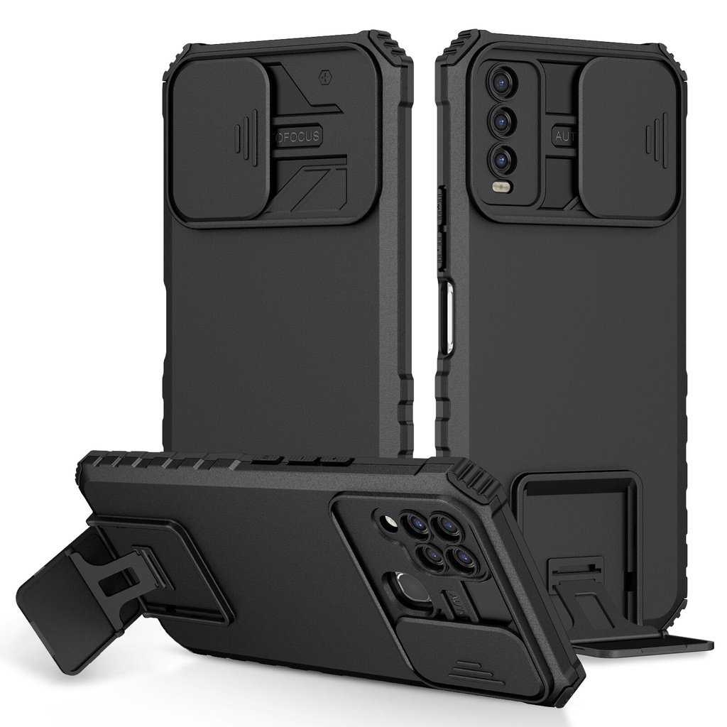 Case For Samsung A50/A50S เคสโทรศัพท์ ซัมซุง เคสกันกระแทก กันรอยกล้อง มีขาตั้ง เคสตั้งได้ เคสมือถือ เคส ส่งจาทไทย