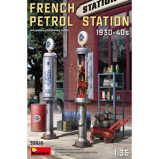 โมเดลประกอบ MiniArt 1/35 MI35616 FRENCH PETROL STATION 1930-40s