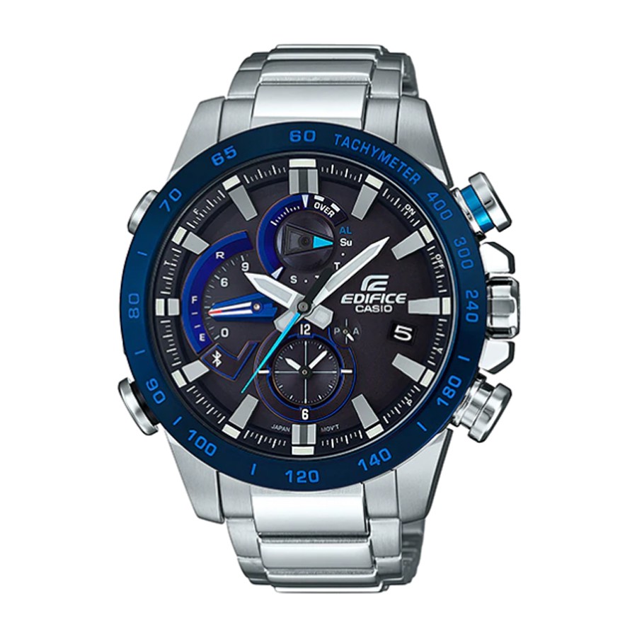 Casio Edifice นาฬิกาข้อมือผู้ชาย สายสแตนเลส รุ่น EQB-800DB,EQB-800DB-1A - สีเงิน