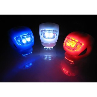 ไฟจักรยาน 2 LEDs ซิลิโคนื ไฟสีแดง