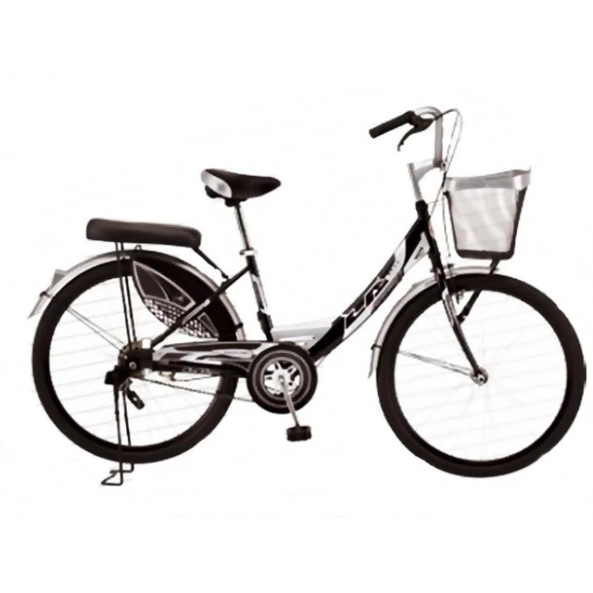 LA Bicycle จักรยาน รุ่น 20" City ล้อเหล็ก steel (black)