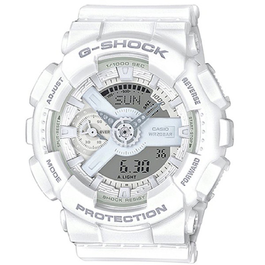 Casio G-Shock mini นาฬิกาข้อมือผู้หญิง สายเรซิ่น รุ่น GMA-S110CM-7A1 - สีขาว