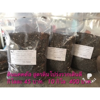 ดินปลูกกระบองเพชร (ดินแคคตัส) กิโลละ 40.บาท สูตรโปร่งเร่งโต 👍👍