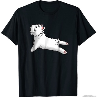 เสื้อยืดโอเวอร์ไซส์เสื้อยืด พิมพ์ลาย Westie Yoga Pose สุดเท่ เหมาะกับของขวัญ แฟชั่นฤดูร้อน สําหรับสัตว์เลี้ยง สุนัขS-3XL