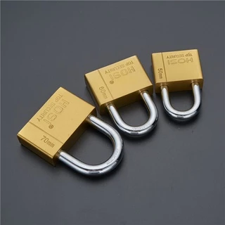 แม่กุญแจล็อค ดอก สีทอง ตัวล็อคเหล็ก 70MM Iron padlockยาวและสั้น กันน้ำคุณภาพสูง กุญแจล็อค กุญแจ กุญแจบ้าน