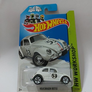 รถเหล็ก Hotwheels VOLKSWAGEN BEETLE สีขาว (ib27)