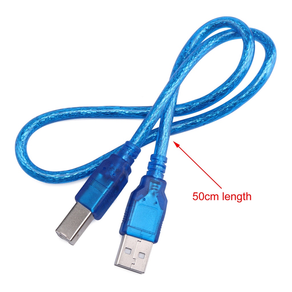 USB Cable Type B สาย USB Type B ใช้กับ Arduino Uno, Mega ยาว 50cm