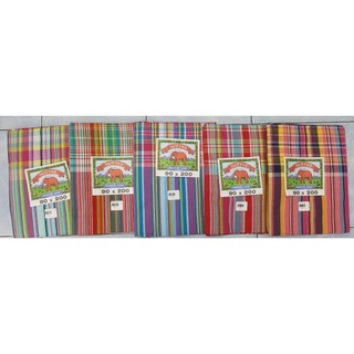 ผ้าขาวม้า(ผ้าทอบ้านไร่ จังหวัดราชบุรี) ขนาด 90 x 200 รหัส SRB61