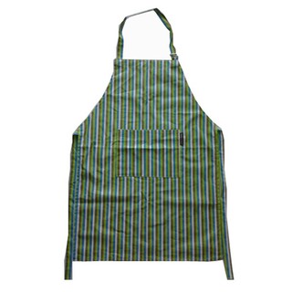 🔥The Best!! ผ้ากันเปื้อนพิมพ์ลาย สีเขียว ขนาด 50x80 ซม. Printed Apron Green Colour Size 50 x 80 Cm.