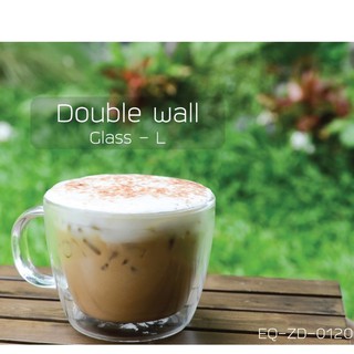 Hillkoff : แก้ว Double Wall Coffee Glass L แก้ว 2 ชั้น