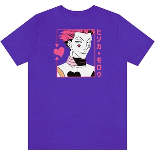 เสื้อยืดผ้าฝ้ายพรีเมี่ยม เสื้อยืด ผ้าฝ้าย พิมพ์ลายอนิเมะ Hunter X Hunter Hxh Hunterxhunter Manga Hisoka แนวสตรีท สําหรับ