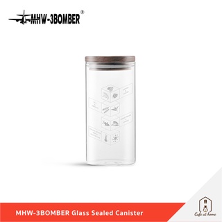 MHW-3BOMBER Glass Sealed Canister กระปุกเก็บเมล็ดกาแฟ กระปุกเก็บอาหาร