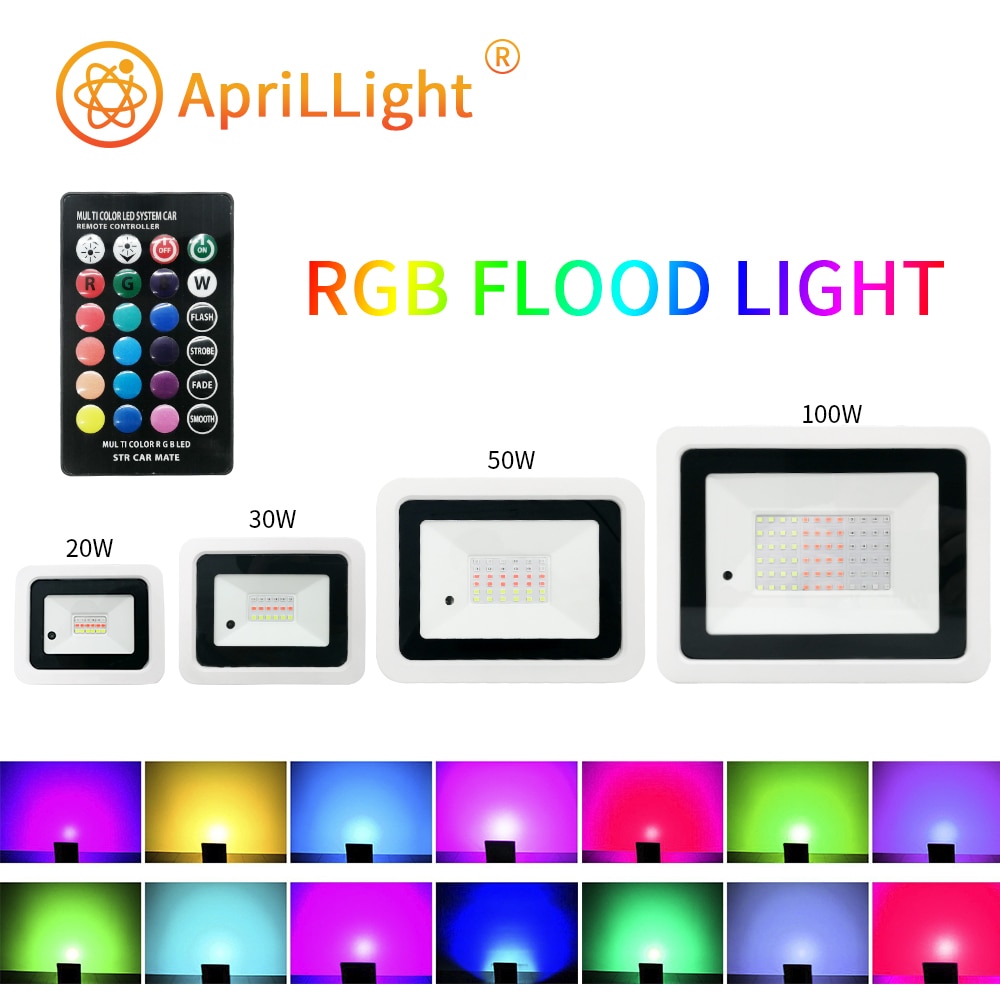 Faro Spotlight RGB Multi-Coloured LED Projector 10w 20w 30w 50w ip66 external