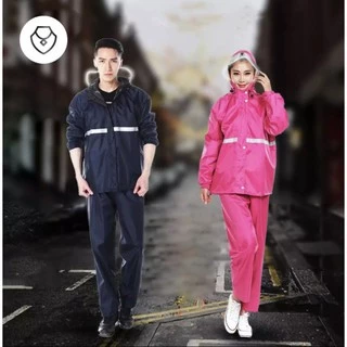 New Alitech ชุดกันฝน เสื้อกันฝน มีแถบสะท้อนแสง Waterproof Rain Suit