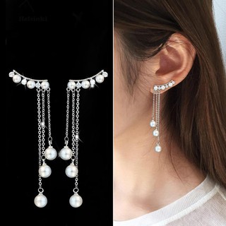 เครื่องประดับผู้หญิงต่างหูระย้ายาว rhinestone eardrop