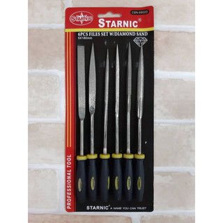 STARNIC ตะไบเพชร ชุด 6 ชิ้น 5x180 mmใช้ขัดตกแต่งชิ้นงาน