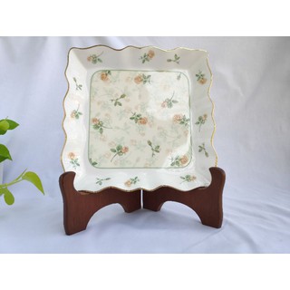 Narumi Bone China Square Serving Plate 22 cm.