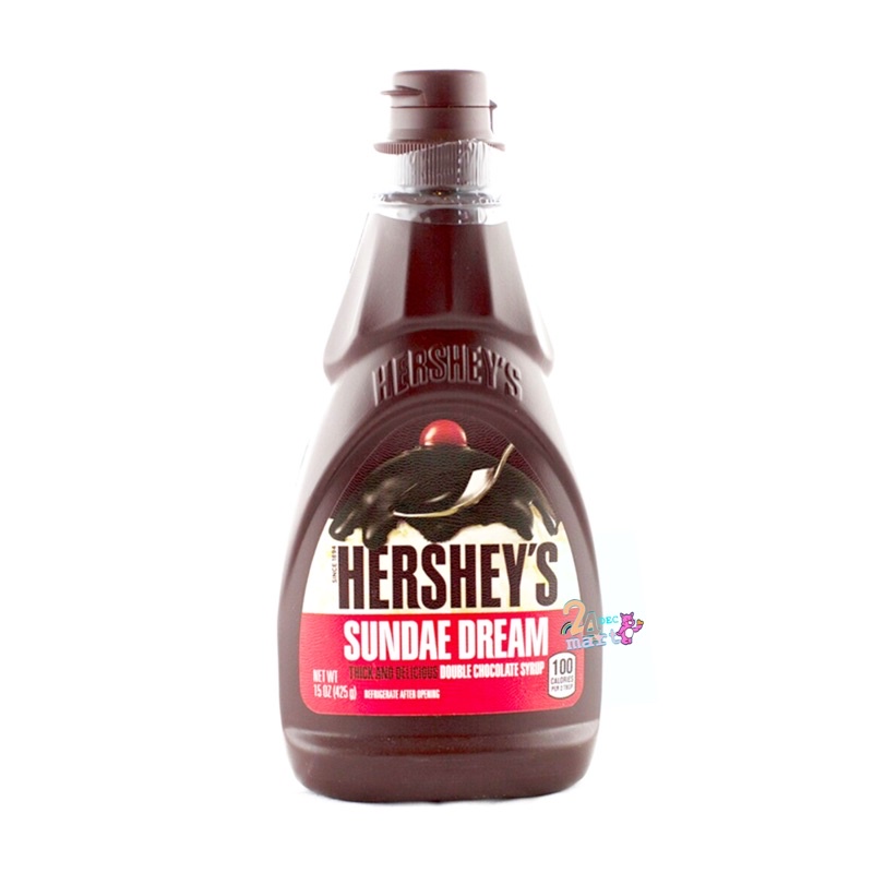 Hershey's Sundae Dream syrub เฮอร์ชีส์ ดับเบิ้ล ช็อคโกแลต ซันเดย์ไซรัป ขนาด 425 g Hershey Chocolate 