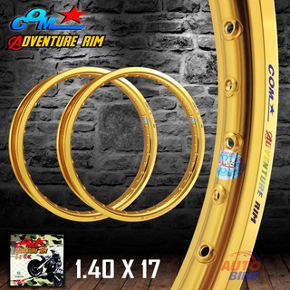 ล้อ COM ADVENTURE RIM 1.40 X 17 ขอบเรียบ จำนวน 2 วง มีหลายสี ล้อคอม ทรง ขอบเรียบ ขนาด 1.40 ขอบ 17 ของแท้ การันตีของแท้