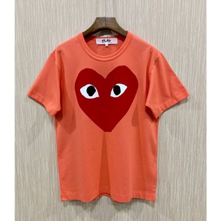 PLAY COMME DES GARCONS CDC BILLIONAIRE BOYS CLUB BIG RED HEART COTTON T-SHIRT IN NEON COLOR เสื้อเพลย์กอม หัวใจสีแดง