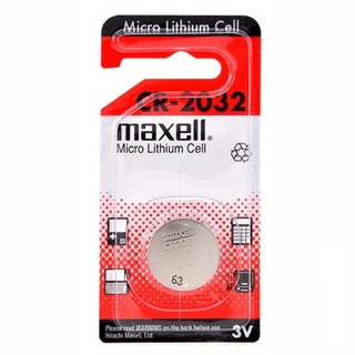 ถ่านกระดุม Maxell  CR2032 3V แพคเดี่ยว