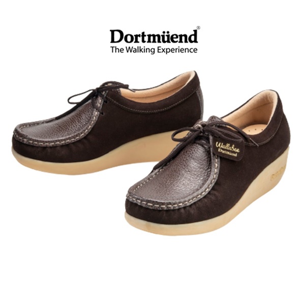 Dortmuend Pro Series "Wallabee" JS908 D.Brown-D.Brown 010-010 รองเท้าสุขภาพ สำหรับผู้ที่ยืน-เดินนาน