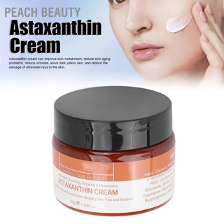 Peach Beauty Astaxanthin Facial Cream Anti Aging Hydrating Moisturising Fast Absorbing Whitening for Skin Care 50g