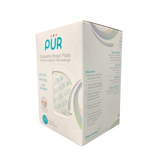 Pur Disposal Breast Pads (24 pcs) แผ่นซับน้ำนมแบบใช้แล้วทิ้ง