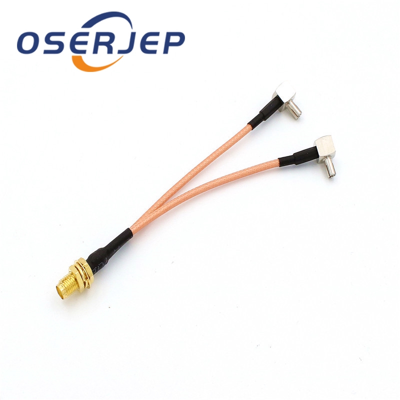 SMA Female to TS9 Male Connector Splitter Combiner