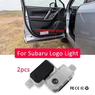 ไฟโปรเจคเตอร์โลโก้ LED สําหรับ Subaru FORESTER BRZ OUTBACK XV LEGACY IMPREZA 2 ชิ้น