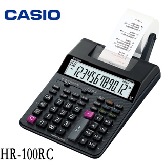 HR-100RC เครื่องคิดเลขพิมพ์กระดาษ Casio 12 หลัก (ของแท้) เครื่องคิดเลขพิมพ์กระดาษคาสิโอ ของใหม่ ของแท้ CASIO HR100