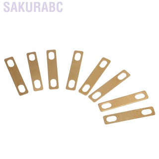 Sakurabc 8Pcs Guitar Neck Shim Brass 4Pcs 0.2mm 2Pcs 0.5mm 1mm Thickness For Repair