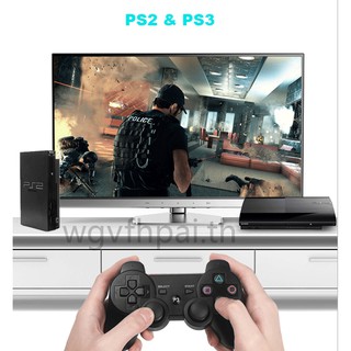 จอย​ ps2/จอยเกมps2 /ps3จอย  Wireless Controller คอนโทรลเลอร์ไร้สาย for ps2/ps3 2.4G