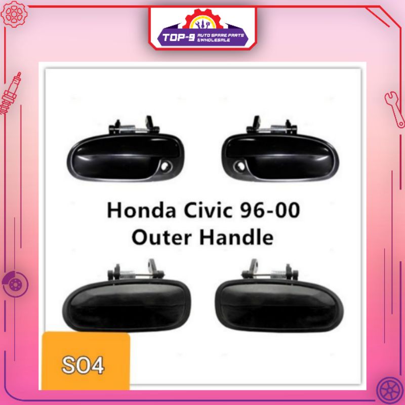 มือจับประตูด้านหน้าและด้านหลังสําหรับ HONDA CIVIC SO4,EK,EJ4