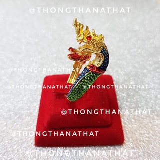 แหวนพญานาคชูคอลงยา **ปรับไซต์ได้** เรียกทรัพย์ ดูดทรัพย์ แหวนพญานาค