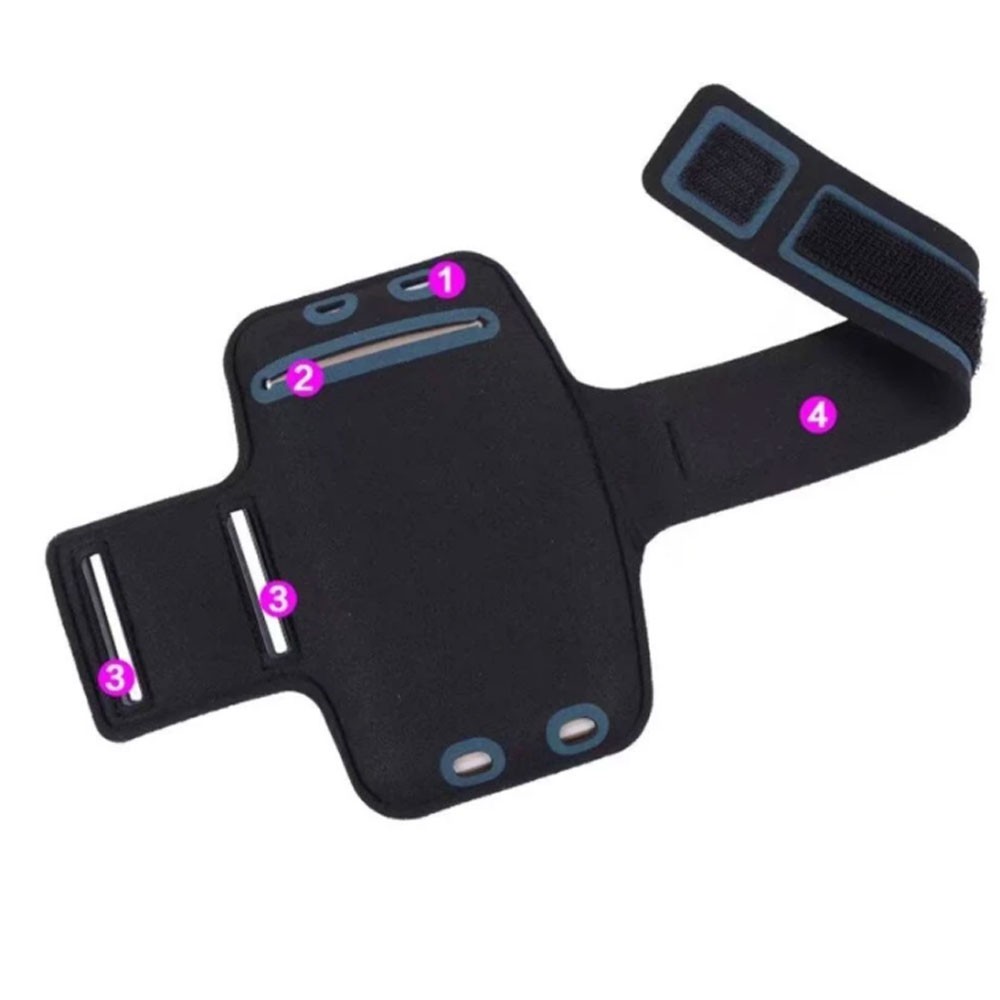 ซองรัดแขน สำหรับใส่ สมาร์ทโฟน ขนาด 6 นิ้ว Multifunction sports anti-sweat armband for smart phone 6” สีขาว #3