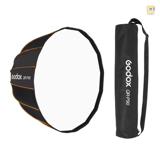 Godox ซอฟท์บ็อกซ์พาราโบลา 90 ซม. พร้อมกระเป๋าถือ สําหรับถ่ายภาพสตูดิโอ