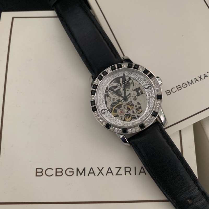 นาฬิกา Automatic เปลือยเห็นเครื่อง skeleton watch แบรนด์ BCBGMAXAZRIA บีซีบีจี แม็กซ์ แอซเรีย
