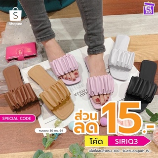 Siripatcha   ลดพิเศษไซส์36!! รองเท้าสวมรุ่น REW02 🥰 สีไหนก็น่ารัก แตะคาดสุดนิ่มสีพาสเทล