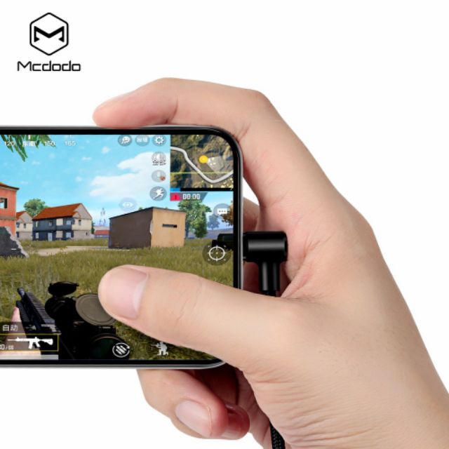 สายชาร์จไอโฟน Type C Micro-USB Mcdodo ของแท้สำหรับเล่นเกมส์ ยาว 1.2 เมตร ROV PUBG ROS #8
