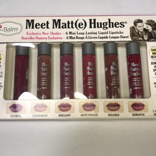 THEBALM Meet Matte Hughes 6 Mini Long Lasting Liquid Lipstick 6 x 1.2ml