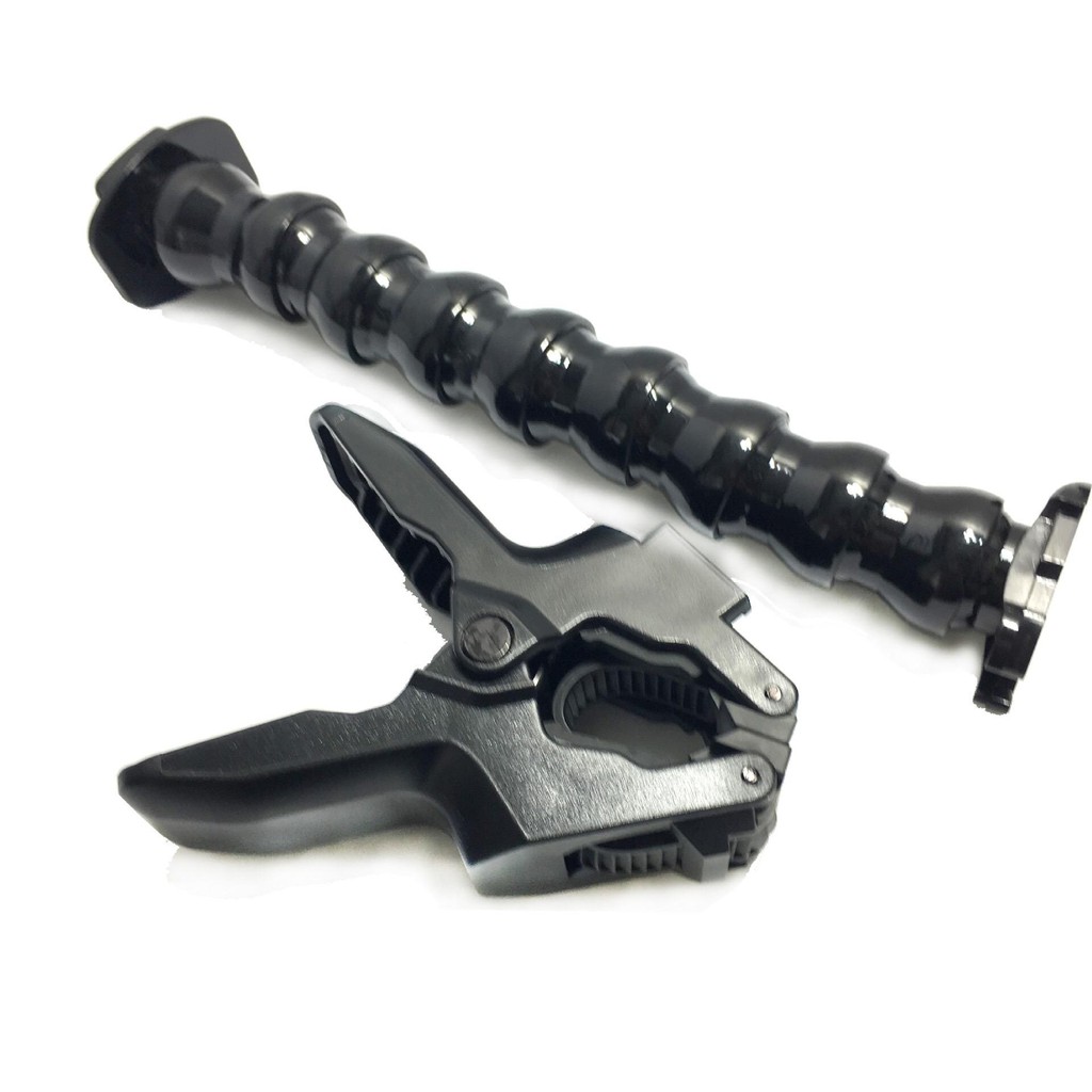 Flex Clamp 7 Section Serpentine Arm + Strong Universal Clip Flexible Bracket for GoPro SJCam YI and other sprot cameras