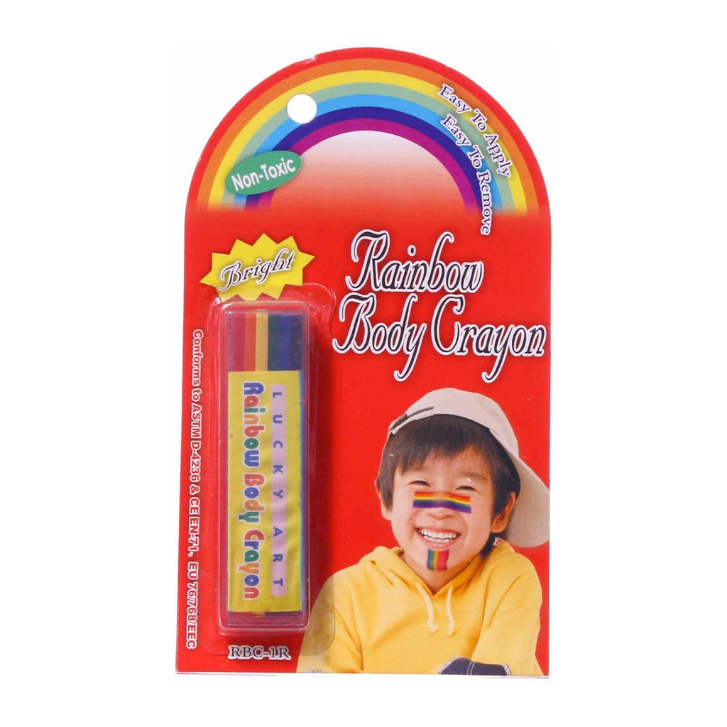 Partyforte Halloween Makeup Body Paint Rainbow Crayon