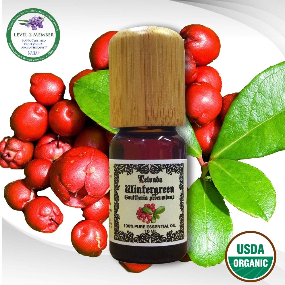 Wintergreen USDA Organic Essential Oilウィンターグリーンエッセンシャルオイルオーガニックน้ำมันหอมระเหย วินเทอร์กรีน ออร์แกนิค