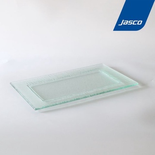 Jasco แผ่นแก้ว สำหรับวางโชว์อาหาร 20.3 x 35.5 ซม Slate platter #SF07