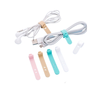 โปรโมชั่น : พร้อมส่ง ที่รัดสายชาร์จ ซิลิโคน ที่รัดสายหูฟัง ที่เก็บสายชาร์จ ที่เก็บหูฟัง สีพาสเทล