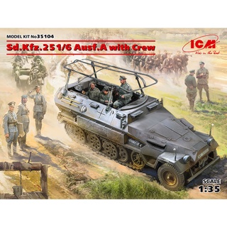 โมเดลประกอบ ICM Model ขนาด 1/35 ICM35104 Sd.Kfz.251/6 Ausf.A with Crew