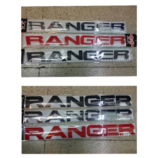 พลาสติกชุบโครเมี่ยม คำว่า RANGER สำหรับรถ FORD ติดรถ แต่งรถ ฟอร์ด เรนเจอร์ ประดับยนต์