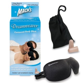 MACKS Dreamweaver(Black)  ที่ปิดตา+โฟมอุดหูสีดำ