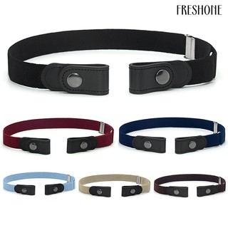 เข็มขัด Ready Shipping Women Men Buckle Free Elastic Waistband Waist Belt for Jeans Pants